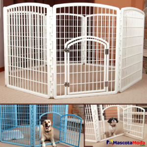 Corral plástico hexagonal para perros o cachorros