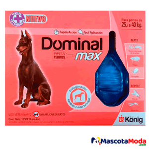 Dominal MAX pipeta repelente moscas y antipulgas Perros