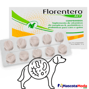 Florentero ACT 10 tabletas probioticos para perros