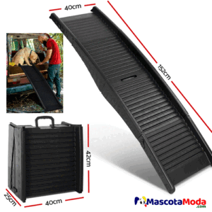 Rampa plástica Plegable resistente para perros y cachorros