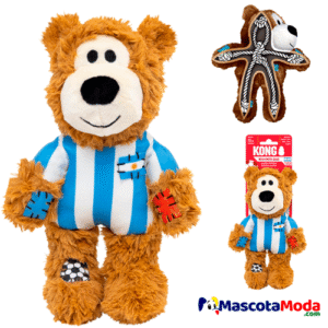 Oso KONG peluche equipo futbolpara perro
