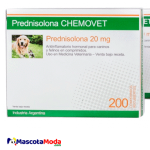 Prednisolona 20mg veterinaria Corticoide CHEMOVET