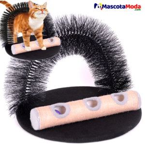Rascador cepillo y juguete sin fin para gatos