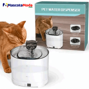 Bebedero Fuente de Agua con sensor y diseño gato