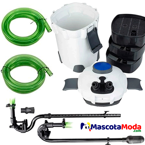 Filtro Canister Exterior 1000 lph SUNSUN acuarios 3 canastas - Imagen 2