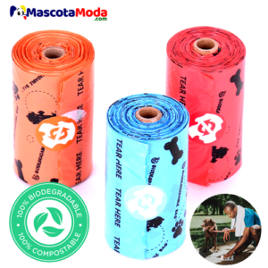 Fundas recolectoras de popo para perros 3 Rollos