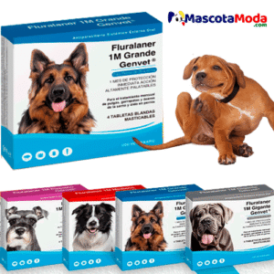 GENVET frulanaer tableta masticable antipulgas 1M perros