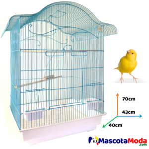 Jaula GRANDE techo clasico para aves