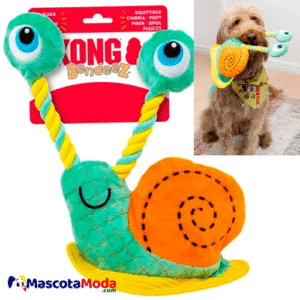 Caracol Peluche Flexible Bendeez KONG snail para Perros