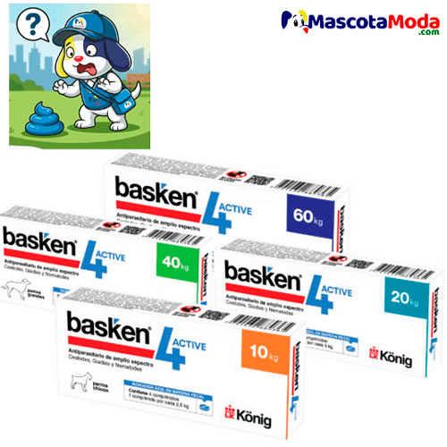 Basken 4 ACTIVE Antiparasitario de Amplio Espectro Perros