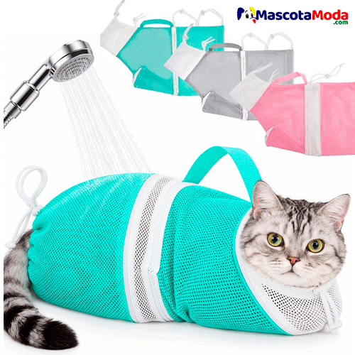 Bolsa funda de Baño y Corte de Uñas para Gatos