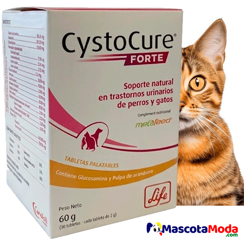 CystoCure FORTE Soporte Natural Urinarios Perros y Gatos