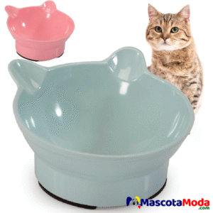 Plato anti reflujo melamine diseño orejas de gato